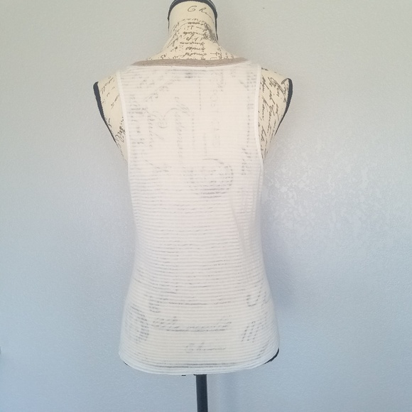 Sanctuary Sheer White Tank Top - Picture 3 of 4